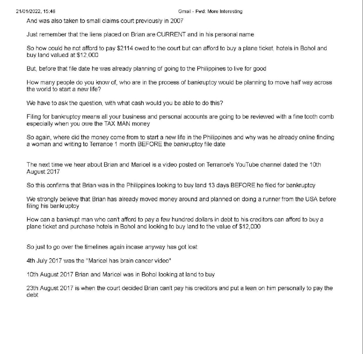 Gmail Fwd More Interesting page
