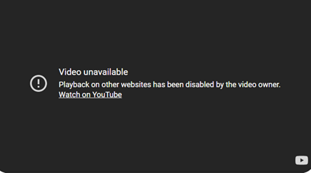 Video Unavailable